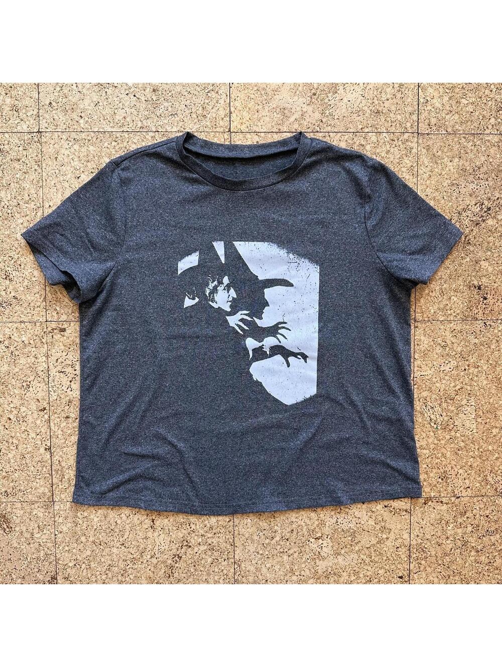 WIZARD OF OZ Wicked Witch of the West T-Shirt Heathered Gray Women's L Movie